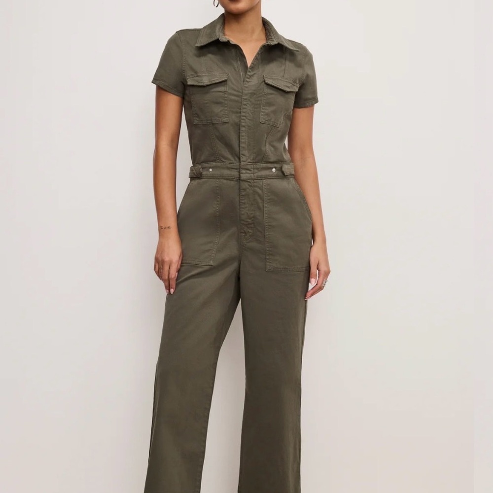 Good American fit for success twill palazzo Jumpsuit